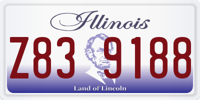 IL license plate Z839188