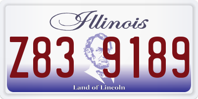 IL license plate Z839189