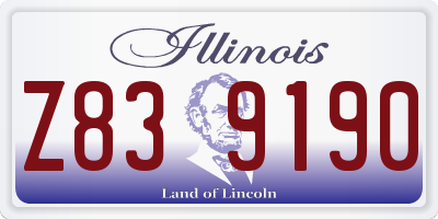 IL license plate Z839190