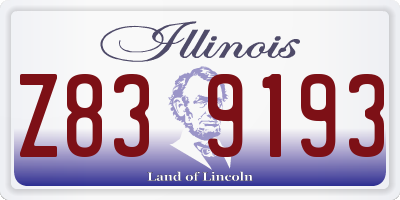 IL license plate Z839193