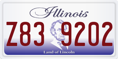 IL license plate Z839202