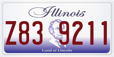 IL license plate Z839211
