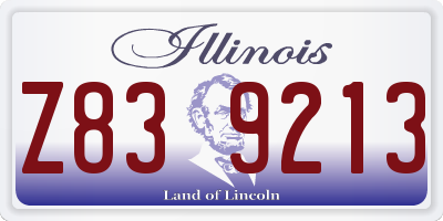 IL license plate Z839213