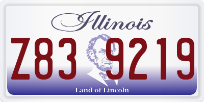 IL license plate Z839219