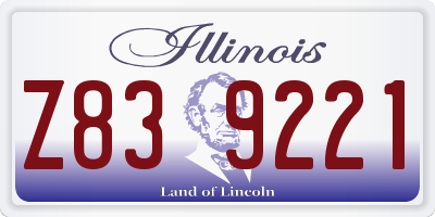 IL license plate Z839221