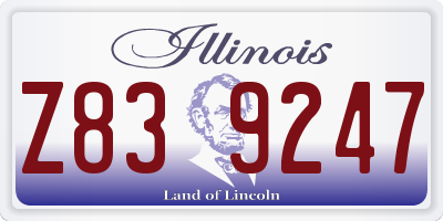IL license plate Z839247
