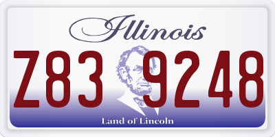 IL license plate Z839248
