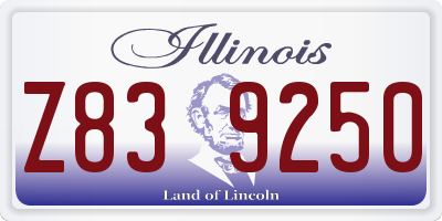 IL license plate Z839250