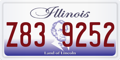 IL license plate Z839252