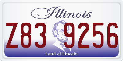 IL license plate Z839256