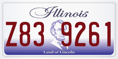 IL license plate Z839261