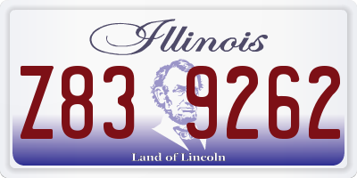 IL license plate Z839262