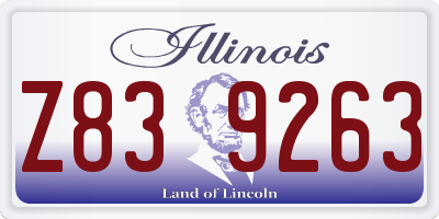 IL license plate Z839263