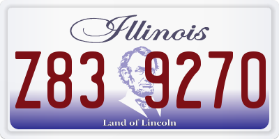 IL license plate Z839270