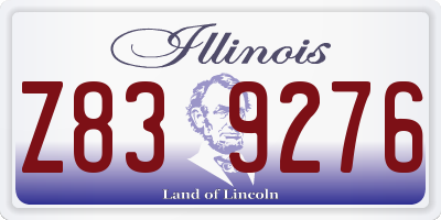 IL license plate Z839276