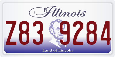 IL license plate Z839284