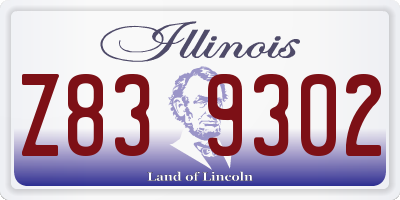 IL license plate Z839302