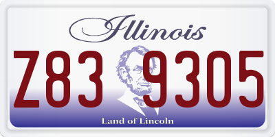 IL license plate Z839305