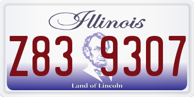 IL license plate Z839307