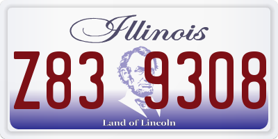 IL license plate Z839308