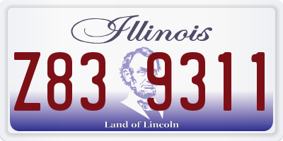 IL license plate Z839311
