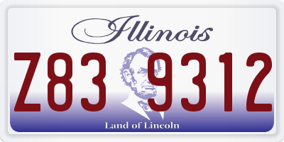 IL license plate Z839312