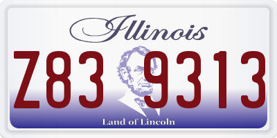 IL license plate Z839313