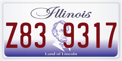 IL license plate Z839317