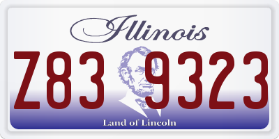 IL license plate Z839323