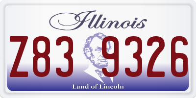 IL license plate Z839326
