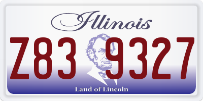 IL license plate Z839327