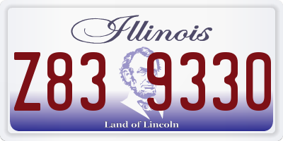 IL license plate Z839330