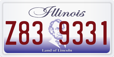 IL license plate Z839331