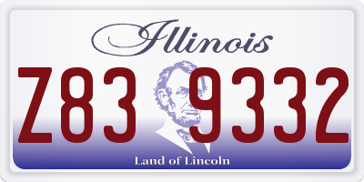IL license plate Z839332