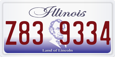 IL license plate Z839334