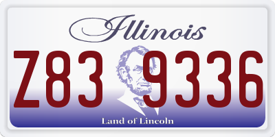 IL license plate Z839336