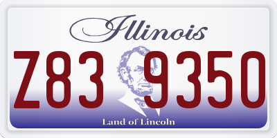 IL license plate Z839350