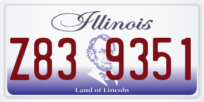 IL license plate Z839351