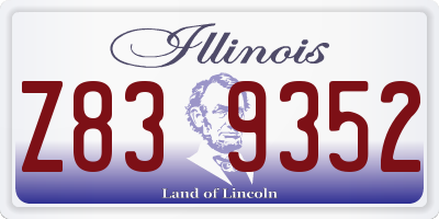 IL license plate Z839352