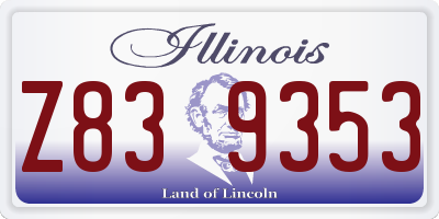 IL license plate Z839353