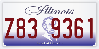 IL license plate Z839361