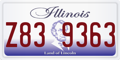 IL license plate Z839363