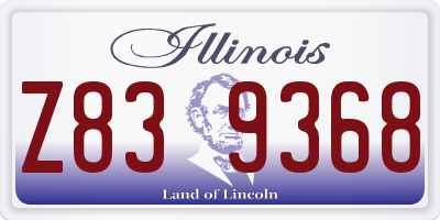 IL license plate Z839368