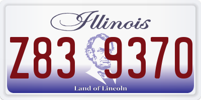 IL license plate Z839370