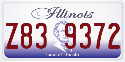 IL license plate Z839372