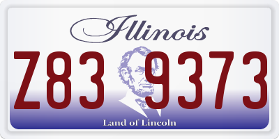 IL license plate Z839373