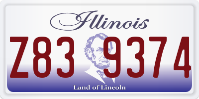 IL license plate Z839374