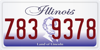 IL license plate Z839378