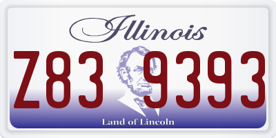 IL license plate Z839393