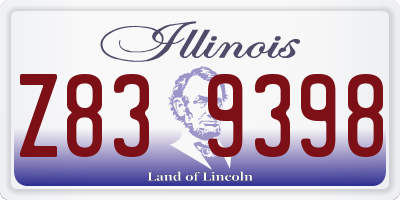 IL license plate Z839398